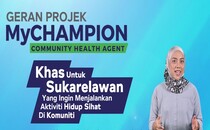 Geran Projek MyChampion Khas Untuk Sukarelawan